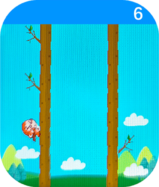 Zrzut ekranu smartwatcha z gry Brave Monky